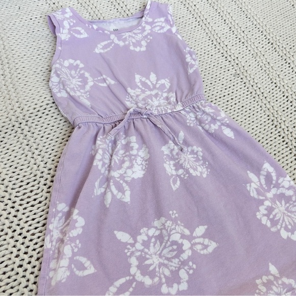 Gap Girl's Purple Sleeveless Flower Sundress for Casual Days Size Small - Picture 2 of 5